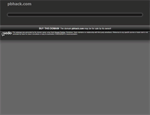 Tablet Screenshot of pbhack.com
